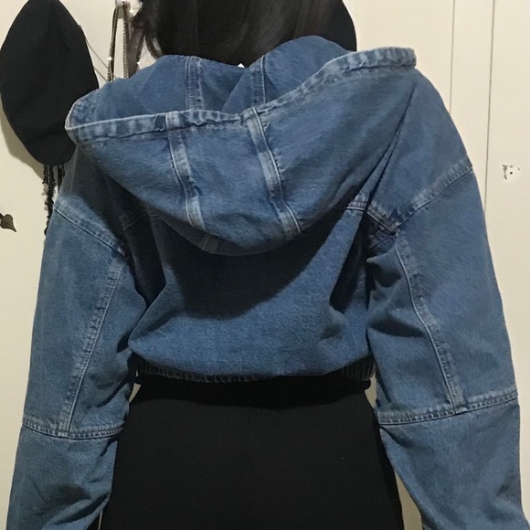 Denim Bomber Jacket - Picture 7 of 10